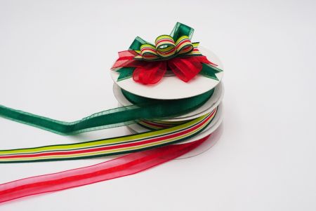Різдвяний стиль смугастий набір стрічок - Різдвяний стиль смугастий набір стрічок